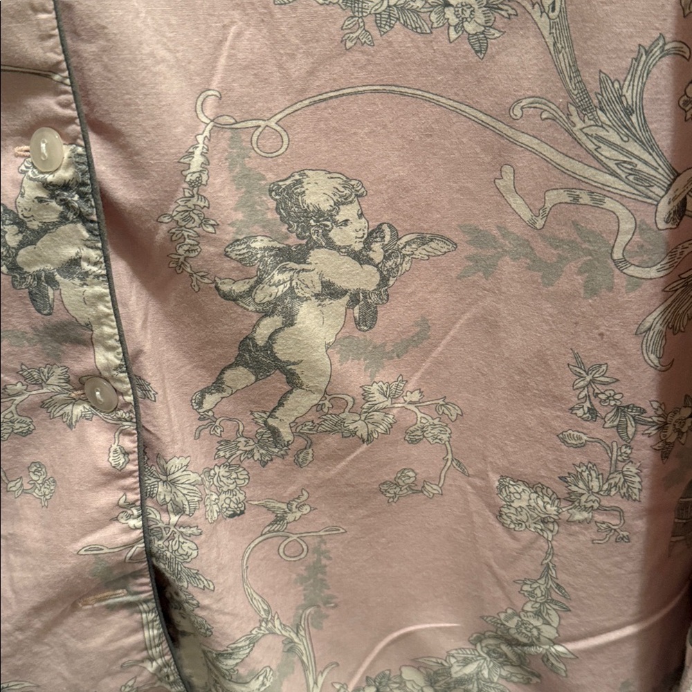 Pink Patterned Pajama Set - Picture 3 of 6